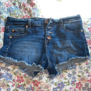 Celebrity Pink Dark Blue Jean Shorts